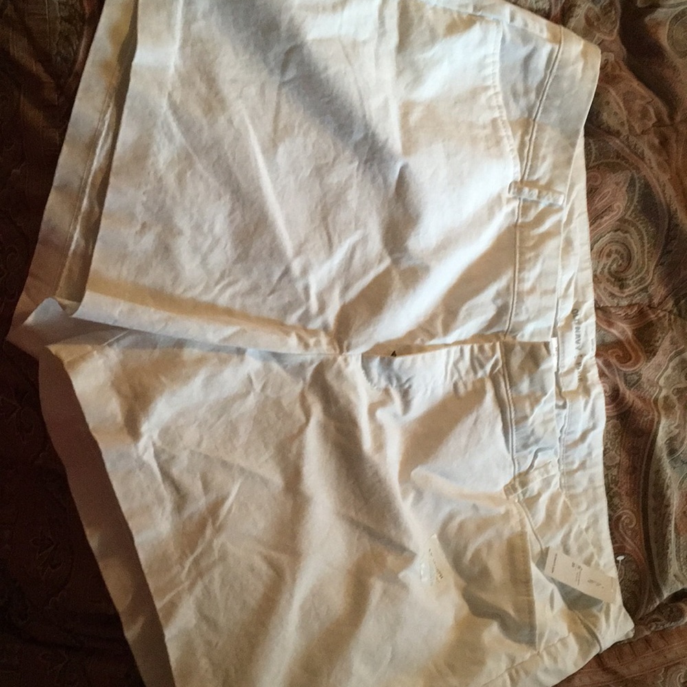 Cream colored more like white than cream shorts